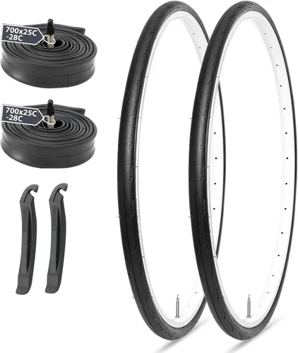 Miniatura 13 de MOHEGIA Neumático de repuesto para bicicleta de carretera: 700x25C/700x28C/700Cx35C Neumático de bicicleta plegable para montar en carretera