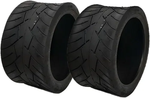 MMG Juego de 2 neumáticos de calle sin cámara de 17 x 8 a 12 (205/30-12) para carrito de golf, Honda Ruckus, Maddog Ruckus Clone y vehículos ATV/UTV