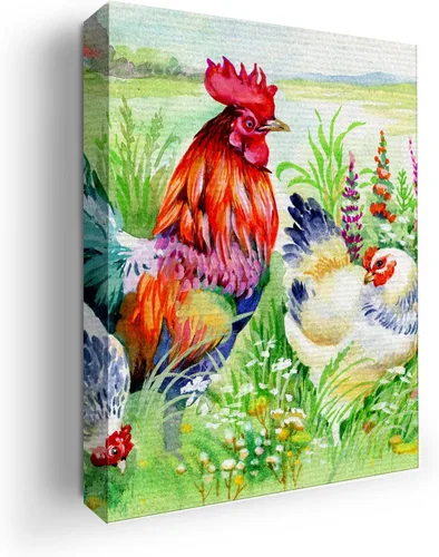 Miniatura 88 de Mavis Print - Lienzo decorativo para pared con diseño de conejo/conejo, 36 x 36 pulgadas, decoración de pared de animales impresos en HD y marco