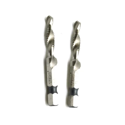 Miniatura 8 de TMAX Broca combinada de 2 piezas 1/4-20 y grifo multiuso desbarbado avellanador hexagonal