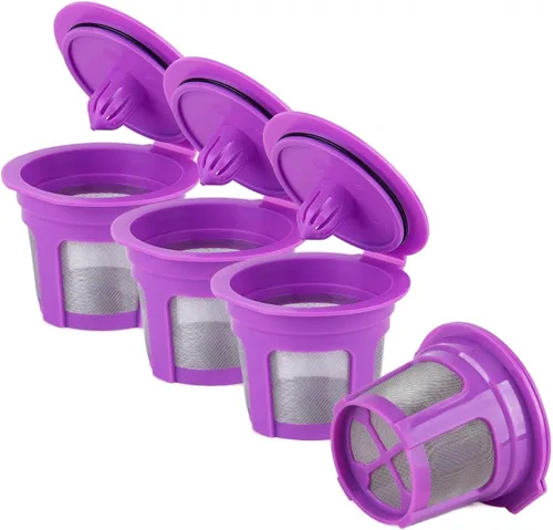 Miniatura 22 de Haetyly Paquete de 2 filtros de café reutilizables K Cups con cafetera Keurig 1.0 y 2.0, cápsulas de café reutilizables de acero inoxidable con asas