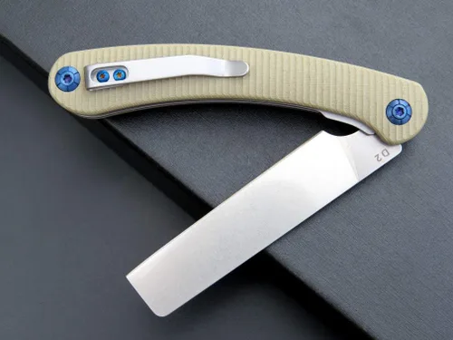 Miniatura 5 de Eafengrow EF939 cuchillo plegable de bolsillo con hoja de acero D2 y mango G10; cuchillo plegable de bolsillo EDC para supervivencia en camping y al