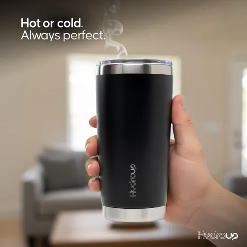 Miniatura 9 de Taza de 20 oz Taza de café de acero inoxidable aislada con tapa Taza de viaje de café y taza de café helado Taza a prueba de derrames Tazas