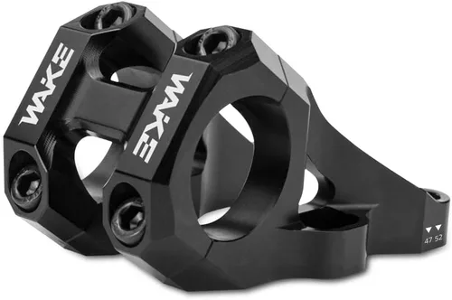CYSKY Abrazadera de vástago de montaje directo de 1.252 in, construcción de una sola pieza, diseño ligero para horquillas de doble corona (negro)
