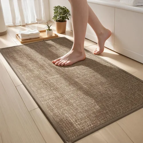 Miniatura 23 de Alfombra de Baño Fina Antideslizante con Respaldo de Goma de Secado Rápido Súper Absorbente Alfombras de Baño que Caben Debajo de la Puerta