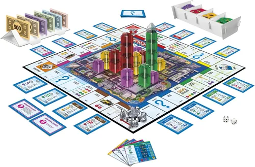 Miniatura 3 de Monopoly Builder - Juego de mesa, juego de estrategia, juego familiar, juegos para niños, juego divertido para jugar, juegos de mesa familiares