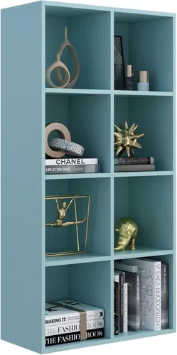 Miniatura 12 de OSCHF - Estantería de almacenamiento de 9 cubos, estantería de madera de 3 niveles con soporte en el suelo, estantería abierta para el hogar