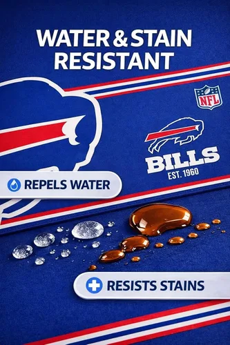Miniatura 5 de FOCO Alfombrilla para mouse de escritorio oficial establecida con logotipo primario establecido de la NFL, 35 x 16 pulgadas