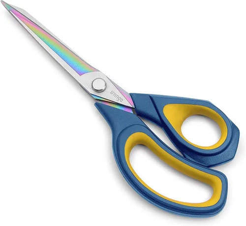 Miniatura 11 de LIVINGO Tijeras de Sastre Premium de Servicio Pesado Multiusos con Revestimiento de Titanio de Acero Inoxidable Forjado para Costura Tela Cuero