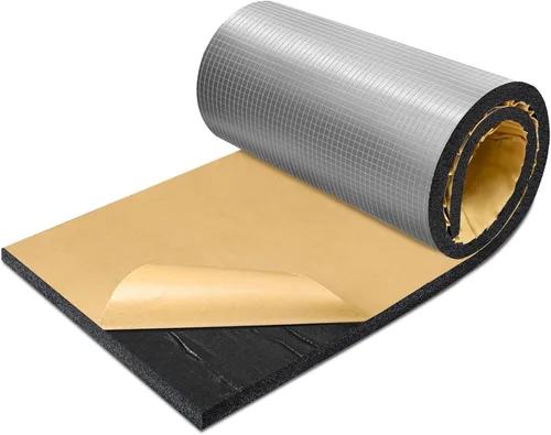 Miniatura 8 de TroyStudio Espuma de Celda Cerrada PEF Insonorizada con Papel de Aluminio, Autoadhesiva de 13" x 78" Escudo Térmico Lámina de Espuma Blanca - Rollo