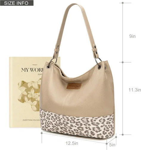 Miniatura 117 de Wrangler Hobo - Bolsas para mujer de cuero vegano con asa superior, bolsos de hombro y bolsos