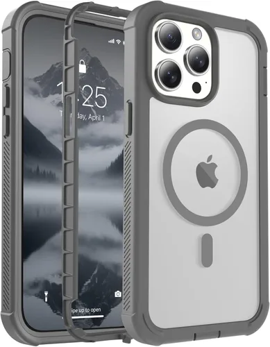 Miniatura 63 de jaroco - Funda magnética compatible con MagSafe para iPhone 11 de 6.1 pulgadas; protección de grado militar contra caídas, de doble capa