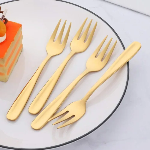 Miniatura 9 de Baikai - Juego de 12 tenedores para aperitivos, de acero inoxidable 18/10, con acabado de acero inoxidable, para cóctel, mini ensalada y fruta, 5.5