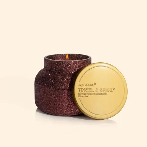 Miniatura 7 de Capri Blue Signature Glam Vela en Frasco - Mezcla de Cera de Soja de Larga Duración - Velas con Purpurina para el Hogar Perfumadas con Aromas