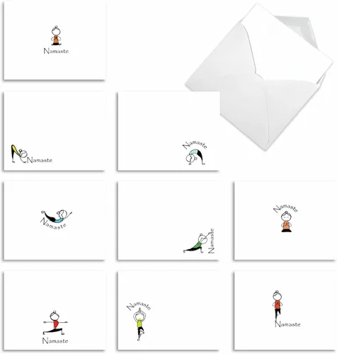 Miniatura 11 de The Best Card Company - 10 adorables tarjetas de notas en blanco (4 x 5.12 pulgadas) - Tarjetas de vida silvestre y animales, juego surtido