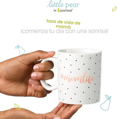 Miniatura 3 de Little Pear Taza Mom Life, Taza de Café de Cerámica, Regalo Ideal para Madres Nuevas y Futuras, Apta para Lavavajillas y Microondas, 13 onzas