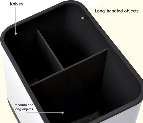 Miniatura 4 de Organizador para Utensilios de Cocina, Escurridor de Cubiertos, Organizador para Fregadero, Soporte para Palillos, Soporte para Cuchara, Escurridor