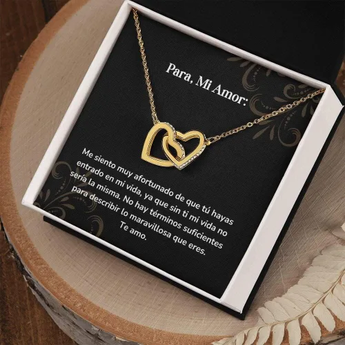 Miniatura 3 de Corazones Entrelazados - Me siento muy afortunado de que has entrado en mi vida