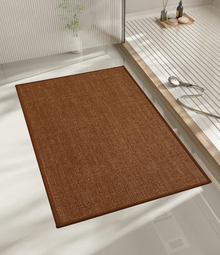 Miniatura 100 de chakme Alfombras de Baño 24x17, Alfombra de Baño Ultra Delgada Antideslizante Pequeña de Secado Rápido Absorbente para Piso de Baño