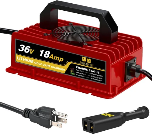 cargador del carro de golf de 36V 18AMP Volt, cargador de batería del carro de golf del litio de EZGO TXT