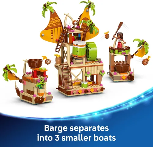 Miniatura 4 de LEGO Disney Moana 2 Barca de Kakamora para niños - Set de construcción para juego de rol para niños y niñas, de 7 años en adelante - 9 personajes
