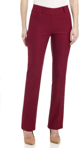 Miniatura 2 de Rekucci - Pantalones elásticos para mujer de ajuste cómodo levemente acampanados