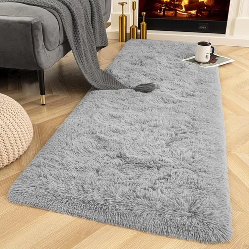 Miniatura 9 de Ompaa Alfombra esponjosa, alfombra mullida súper suave para dormitorio, sala de estar, alfombra grande de felpa de 6 x 9 pies, alfombra de pelo