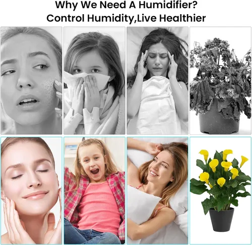 Miniatura 7 de Humidificador pequeño portátil, humidificador de escritorio personal USB para automóvil, oficina, dormitorio, apagado automático, 2 modos de niebla