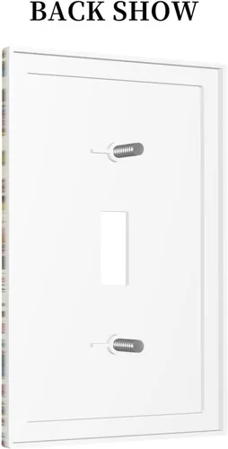 Miniatura 225 de Placa Decorativa de Pared de Granja Rústica con Cuerno de Madera para Puerta de Granero 1 Banda Duplex Cubiertas de Toma Eléctrica Soltera
