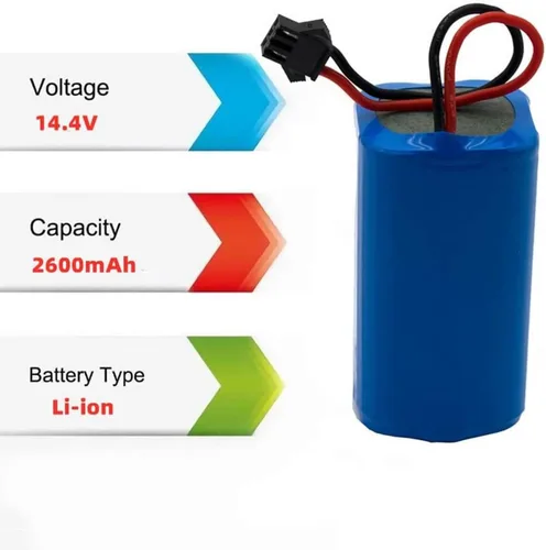 Miniatura 4 de Shark Battery RVBAT700 - Batería de repuesto para aspiradoras Shark ION Robot RV720, RV750, RV700, RV755 (atención: conector de 3 puntas)