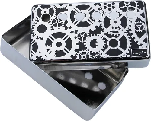 Miniatura 2 de Guyker Humbucker - Cubierta de pastilla (1.969 in/2.047 in de distancia entre varas) – Puente de cuproníquel y pastillas para el cuello, piezas