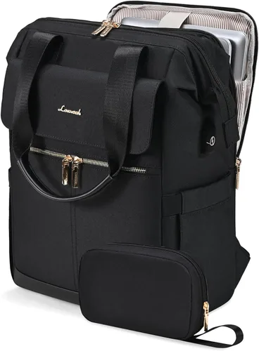 Miniatura 24 de LOVEVOOK - Mochila de computadora portátil para mujeres y niñas, mochila de 15.6 pulgadas impermeable para estudiantes, linda bolsa para libros