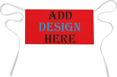 Miniatura 11 de HooSo Delantal de cocina personalizado, diseño de nombre, logotipo, foto, delantal de poliéster ajustable con dos bolsillos delanteros