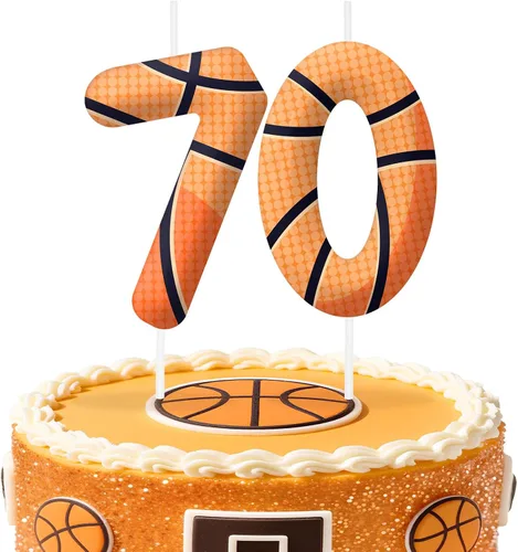 Miniatura 19 de Velas de cumpleaños con el número 0 de béisbol, decoración de pastel con temática de béisbol para niños y niñas, decoraciones de pasteles