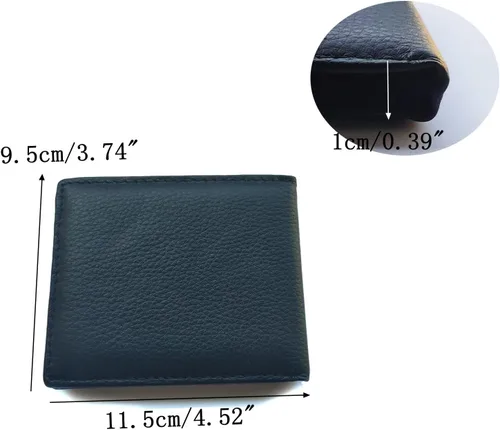 Miniatura 98 de Hombres Cool Eagle Wolf Caballo Totem Cuero Vaca Vertical Cartera Cremallera Multi-tarjeta Titular, Tótem de caballo, Minimalista