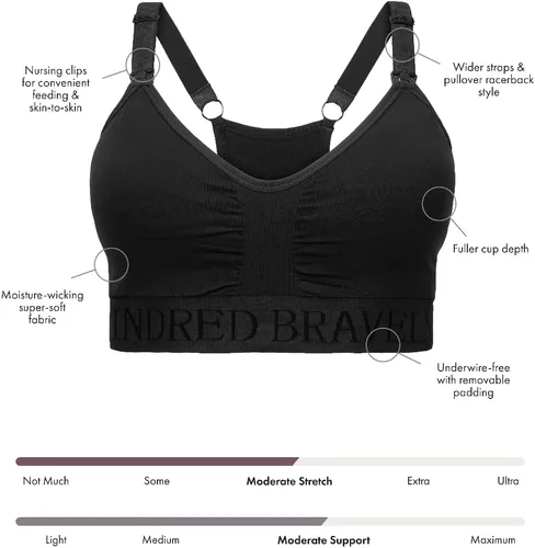 Miniatura 2 de Kindred Bravely Sublime Busty - Brasier deportivo de lactancia y maternidad de bajo impacto para F, G, H, I Cup (terracota ombrado)