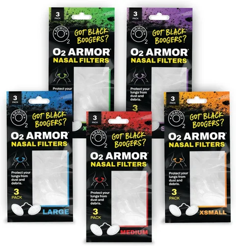 Miniatura 16 de O2 Armor Filtros de nariz para soldadores y alergias - Filtro de nariz para polvo - Filtros nasales para soldadura - Máscara de polvo de nariz