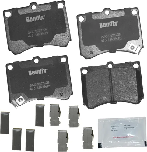 Miniatura 408 de Pastillas de freno delanteras cerámicas Bendix Priority1 CFC2302 para Hyundai Elantra 2021, Sonata 2022-2020, Kia K5 2023-2021