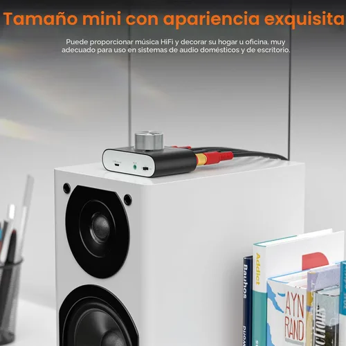 Miniatura 5 de Nobsound Mini amplificador de potencia Bluetooth 5.0, amplificador digital estéreo de alta fidelidad 2.0 canales 50 W × 2 con entrada