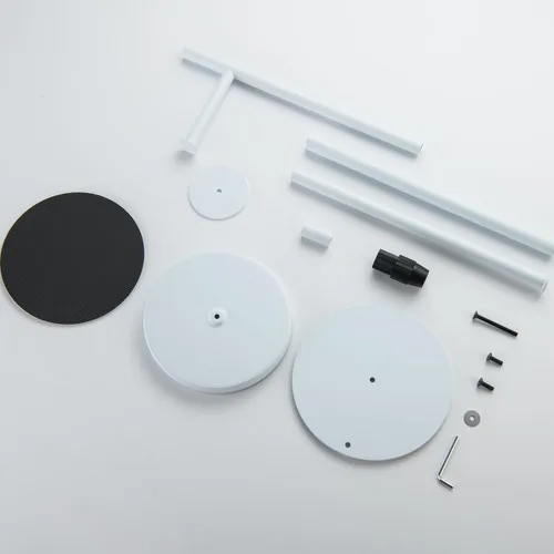 Miniatura 4 de Soporte de papel higiénico para baño, altura ajustable, soporte en el suelo, almacena 4 rollos de reserva, con estante superior de almacenamiento