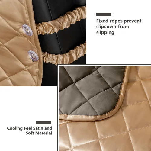 Miniatura 3 de STONECREST - Funda Refrescante para Silla Reclinable, Funda de Satén Sedosa para Sillón Reclinable, Funda Deslizable para Sillón Reclinable que se