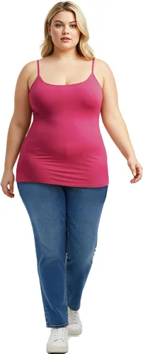 Miniatura 379 de Emmalise Camisola larga casual básica para mujer, con tirantes ajustables, top en capas