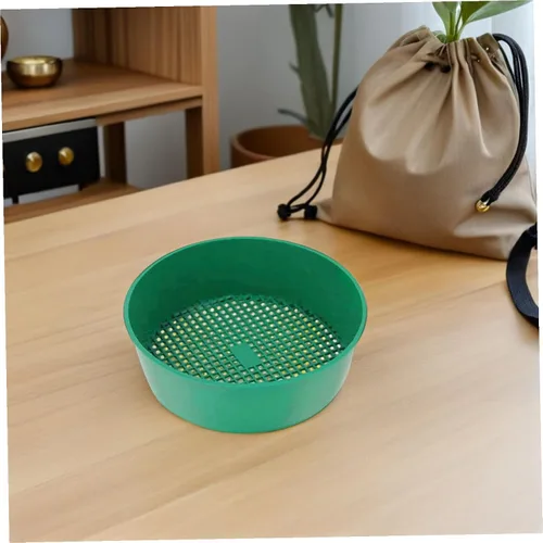 Miniatura 7 de Yardwe Tamiz de suelo ligero de malla de plástico para jardinería para filtrar piedras Fácil uso Tamiz de pantalla de jardín para compostaje casero