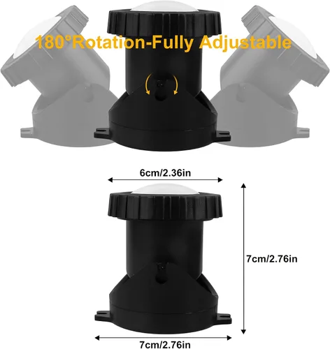 Miniatura 6 de Luces RGB para estanque con temporizador, LED sumergibles bajo el agua, coloridos focos de paisaje, 98 pies, control remoto, IP68, luces de fuente