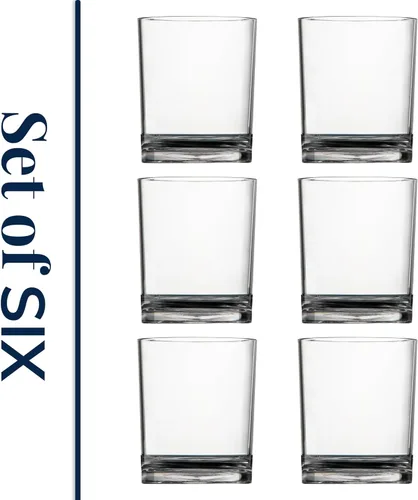 Miniatura 8 de Vasos US Acrylic Clásicos de Plástico Transparente Reutilizables (Juego de 6) 12 onzas Tazas Rocks Vasos sin BPA, Fabricados en EE. UU. Aptos