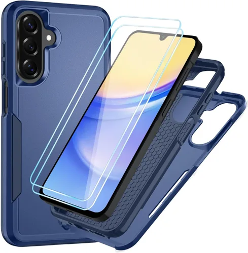 Miniatura 39 de Funda para Samsung Galaxy A15 5G con protector de pantalla HD [protección contra caídas de grado militar] Protección de cuerpo completo resistente a
