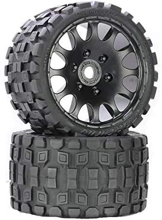 Miniatura 6 de Powerhobby Scorpion - Neumáticos/ruedas RC con cinturón Monster Truck con hexágono de 0.669 in (4) compuesto deportivo se adapta a: Arrma Outcast