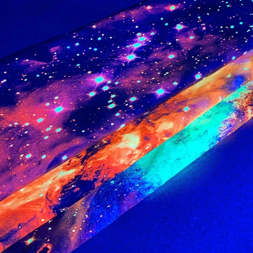 Miniatura 6 de PSYHILAR Blacklight Tapestry - Póster para colgar en la pared, diseño de galaxia, nebulosa, estrellas, galaxia, nebulosa, universo neón, reactivo a