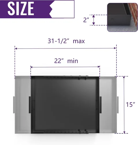 Miniatura 2 de Mxclimate Bandeja de cenizas para chimenea, cenicero negro ajustable con asas para el interior de la chimenea. Soporte expandible de acero