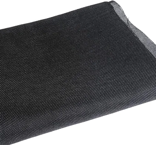 Miniatura 2 de Tela para parlantes, tela de lino de una sola capa, tela protectora de malla a prueba de polvo, tela de repuesto para altavoces de escenario Negro